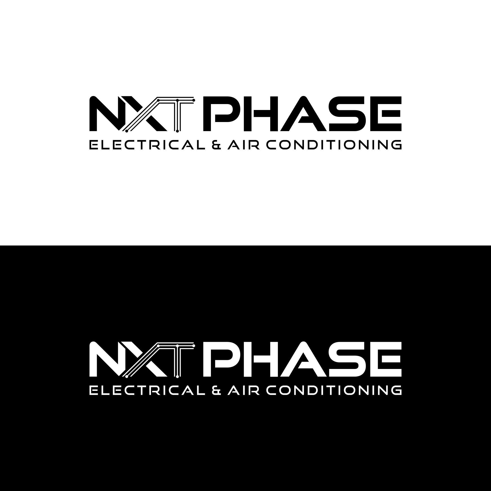 Logo Design by ni9 for Nxt Phase Electrical & Air Conditioning | Design #36798361