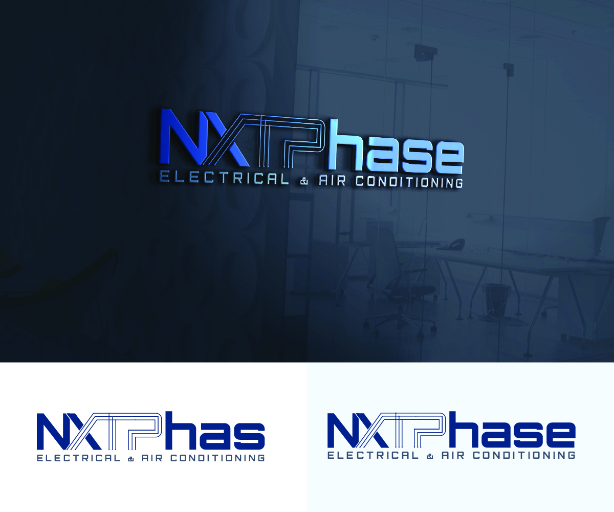 Diseño de Logo por S5 para Nxt Phase Electrical & Air Conditioning | Diseño #36782604