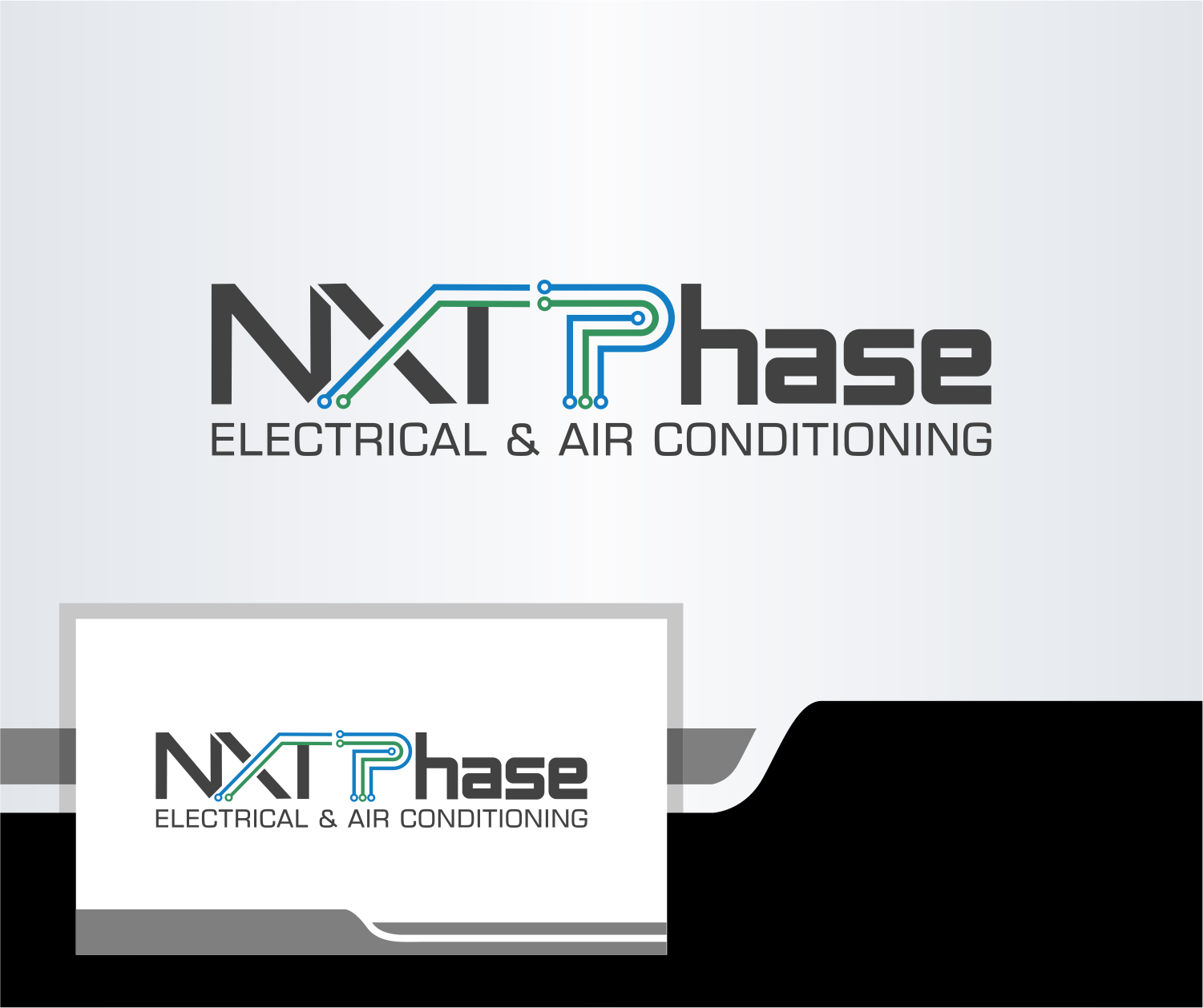 Logo Design by Abigaill_design for Nxt Phase Electrical & Air Conditioning | Design #36781101