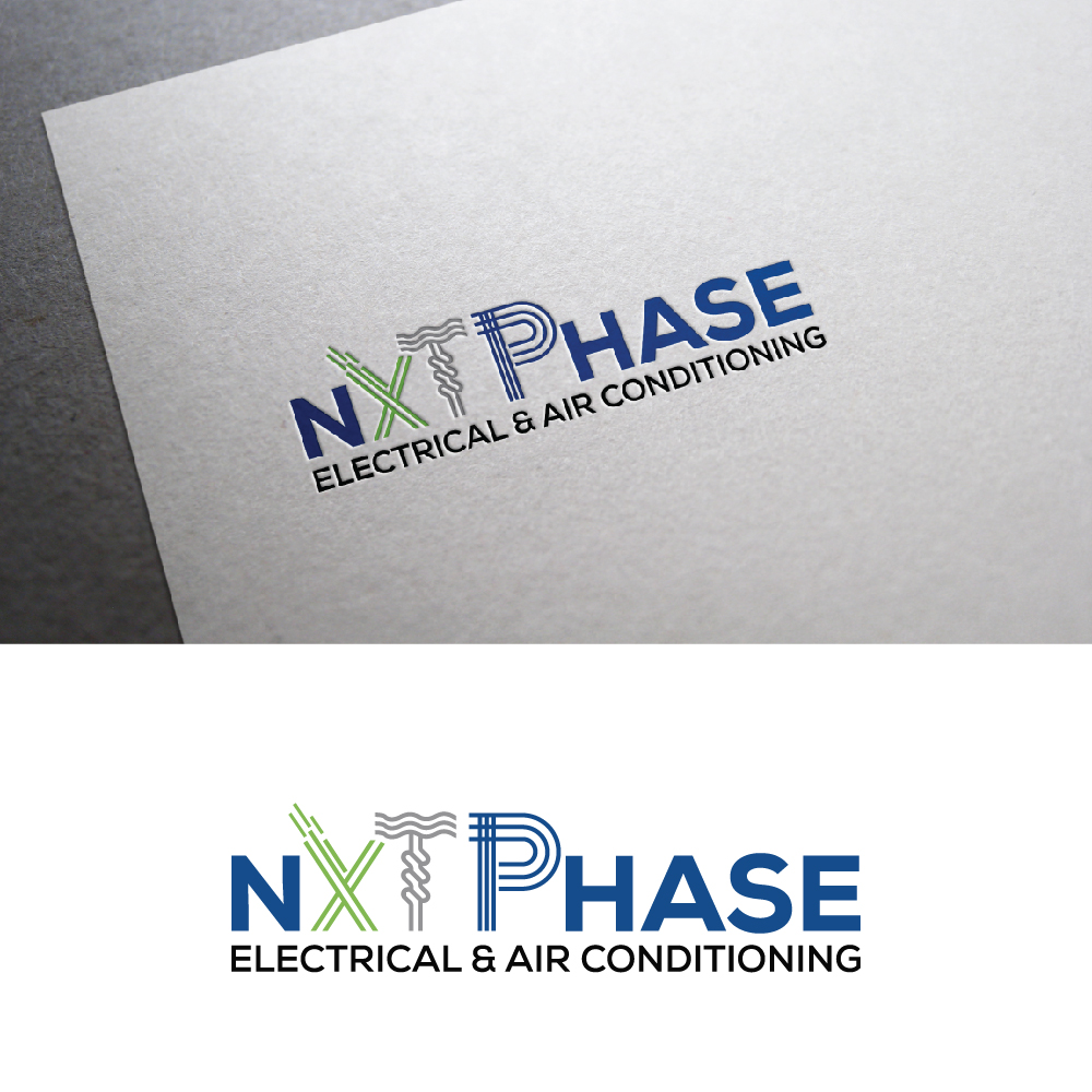 Logo Design by creativemood438 for Nxt Phase Electrical & Air Conditioning | Design #36782794