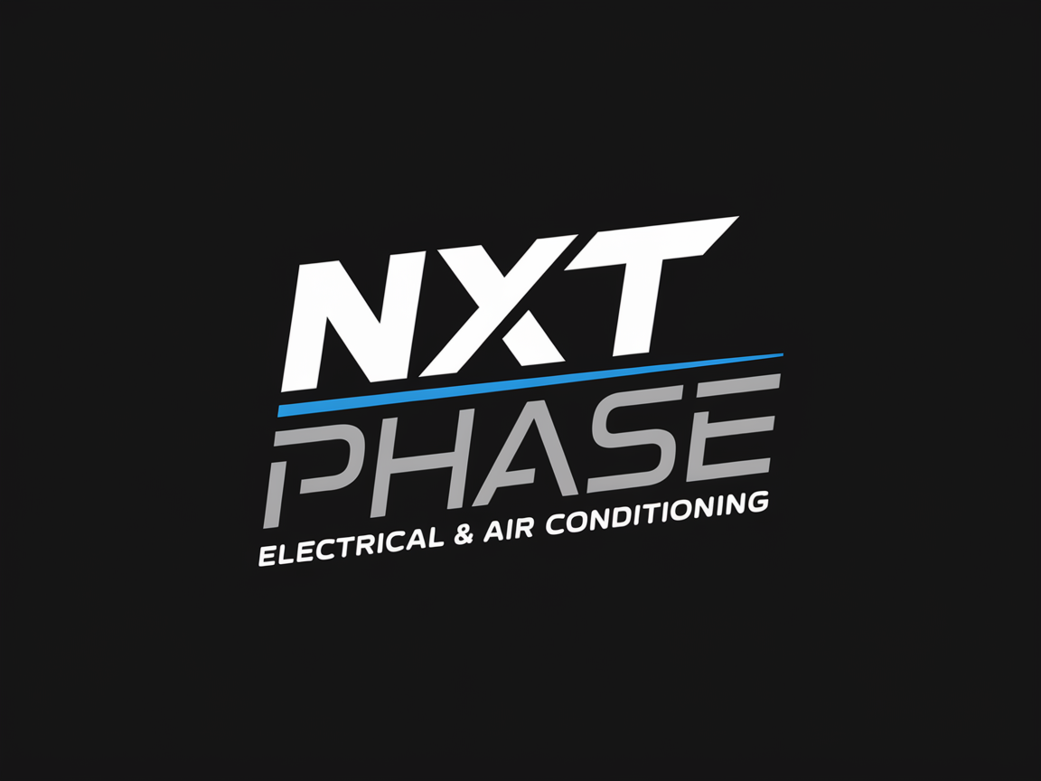 Diseño de Logo por Mukuuu para Nxt Phase Electrical & Air Conditioning | Diseño #36783955
