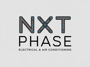 Diseño de Logo por Mukuuu para Nxt Phase Electrical & Air Conditioning | Diseño: #36783957