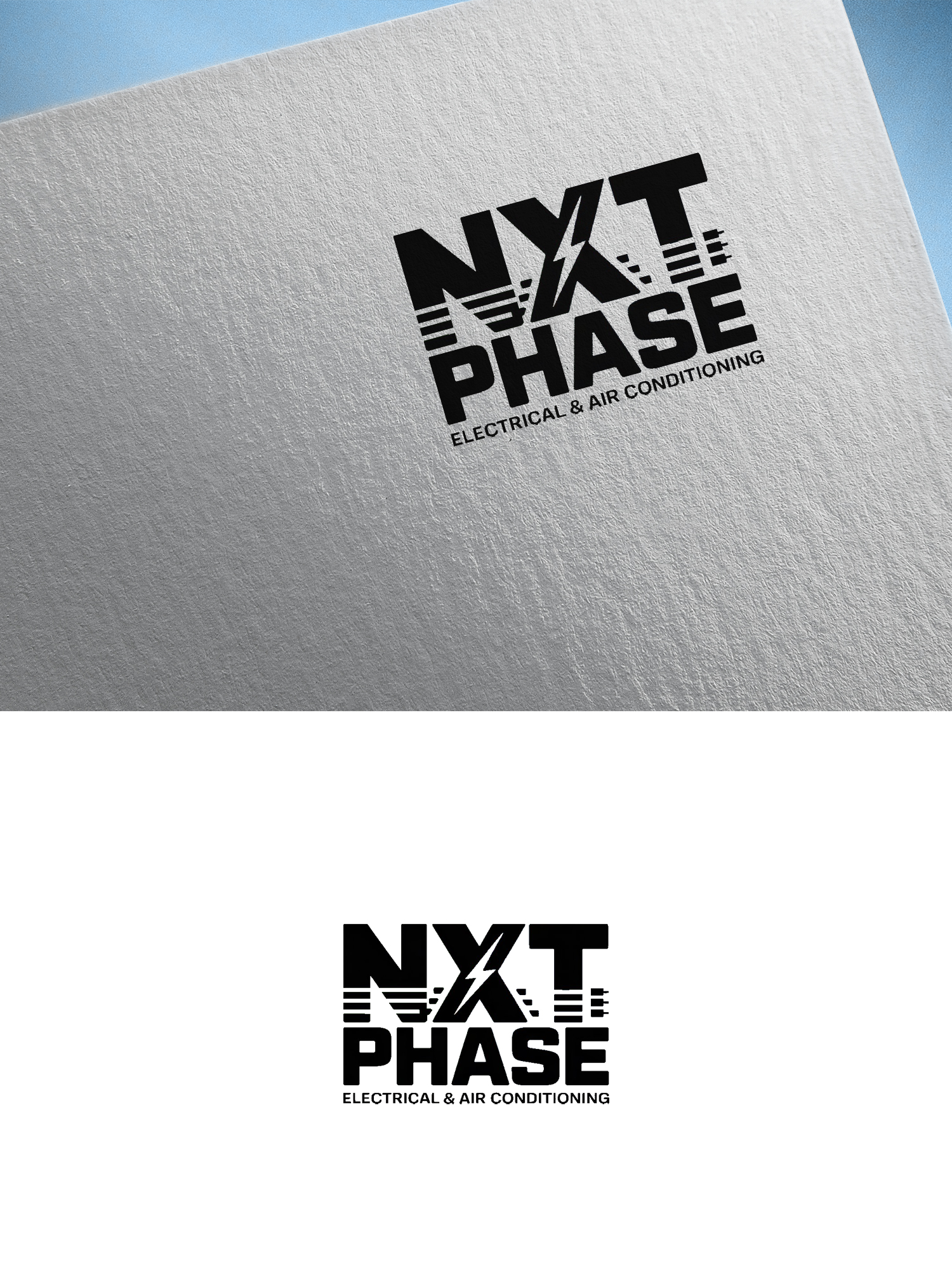 Logo Design by Olivia Marie Smith for Nxt Phase Electrical & Air Conditioning | Design #36779625