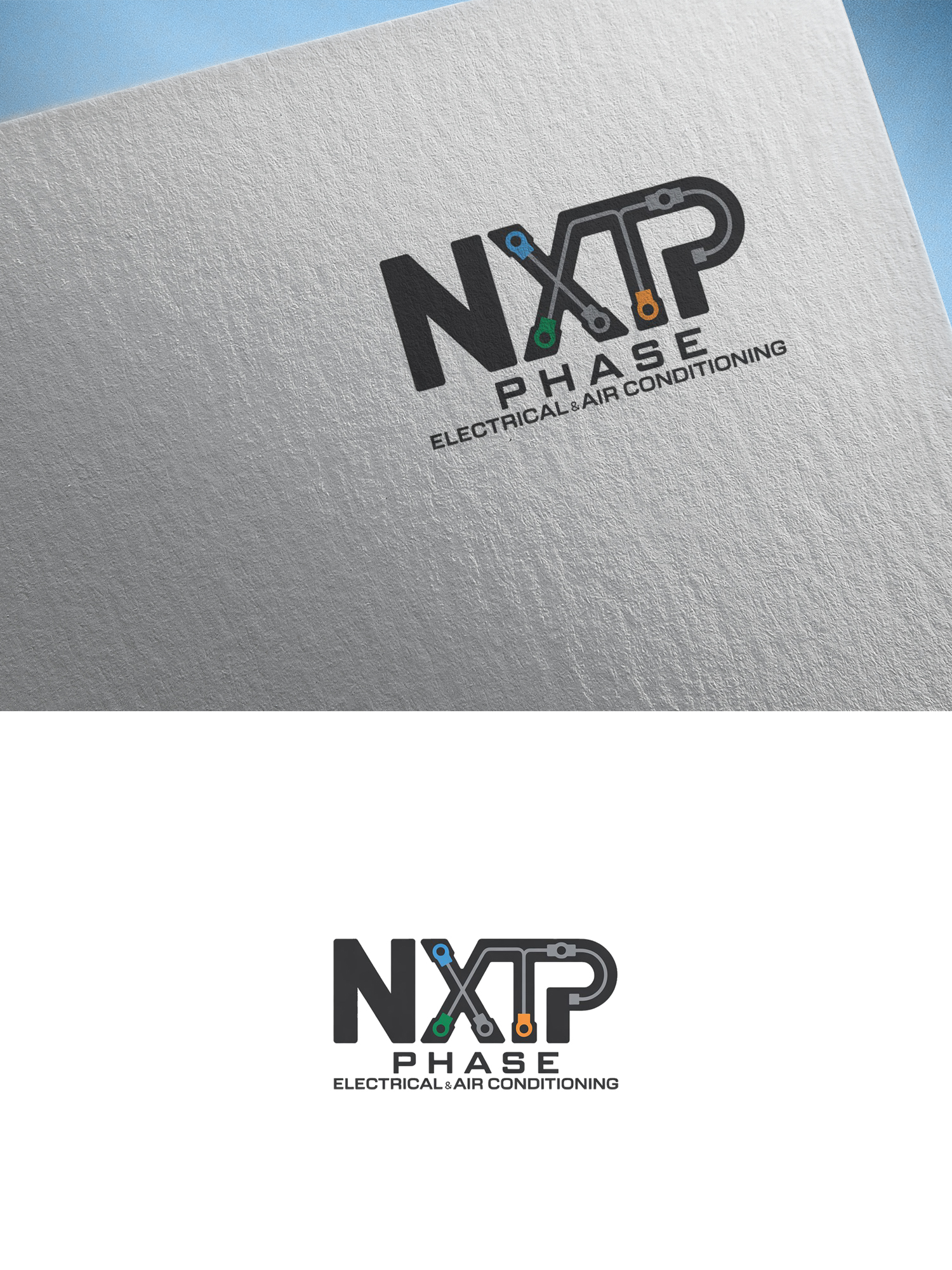 Logo Design by Olivia Marie Smith for Nxt Phase Electrical & Air Conditioning | Design #36779629
