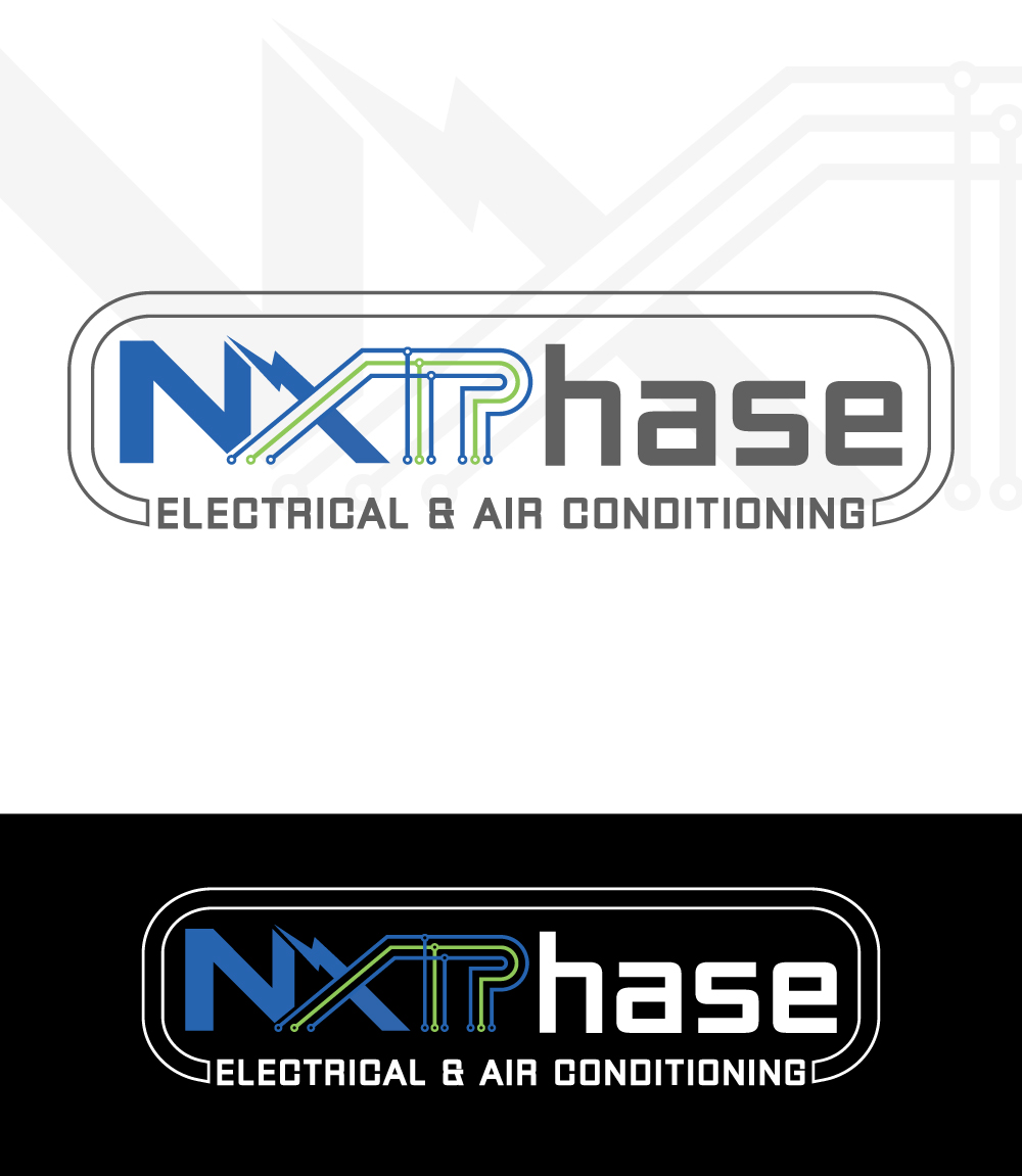 Diseño de Logo por Bismillah logo para Nxt Phase Electrical & Air Conditioning | Diseño #36783332
