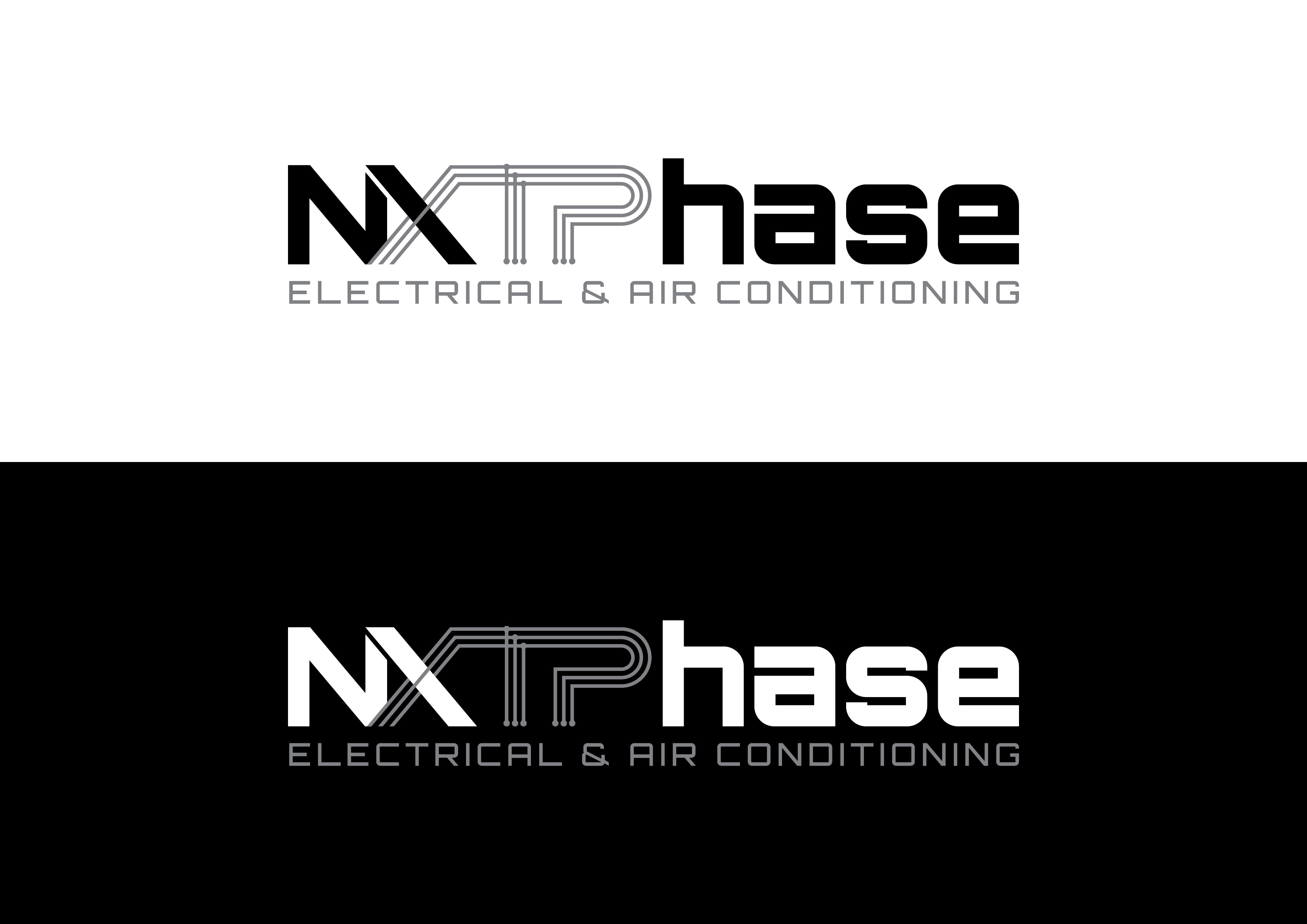 Logo Design by Tejas.28 for Nxt Phase Electrical & Air Conditioning | Design #36787000