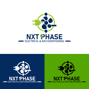 Diseño de Logo por punchpixel para Nxt Phase Electrical & Air Conditioning | Diseño: #36791688
