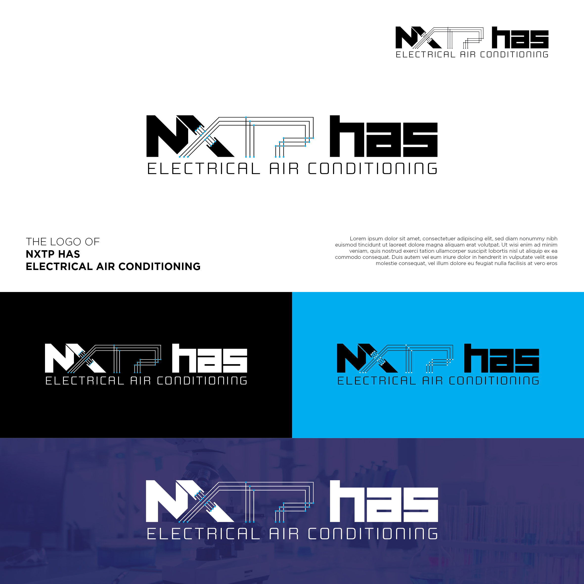 Diseño de Logo por ArchaProduction para Nxt Phase Electrical & Air Conditioning | Diseño #36804077