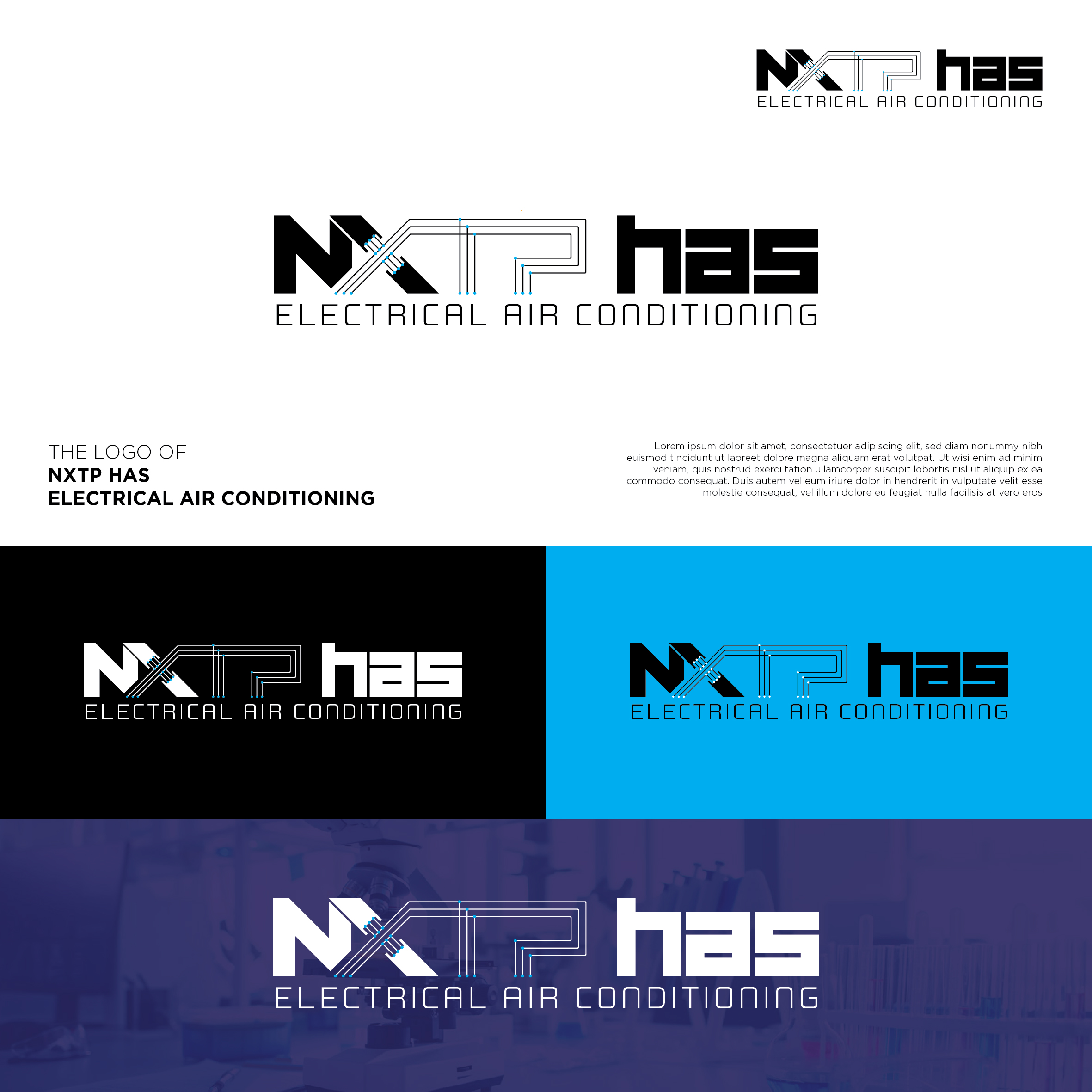 Diseño de Logo por ArchaProduction para Nxt Phase Electrical & Air Conditioning | Diseño #36811356