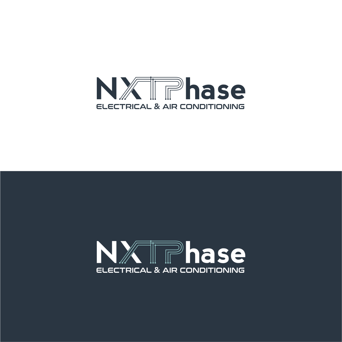 Logo Design by kaschenko.oleg for Nxt Phase Electrical & Air Conditioning | Design #36809805