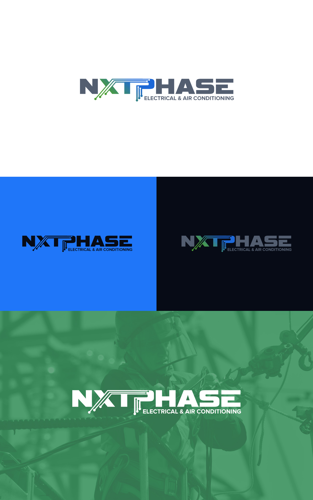 Logo Design by BehindSymbols for Nxt Phase Electrical & Air Conditioning | Design: #36811950