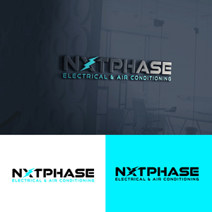 Logo Design by Timefortheweb for Nxt Phase Electrical & Air Conditioning | Design: #36782697