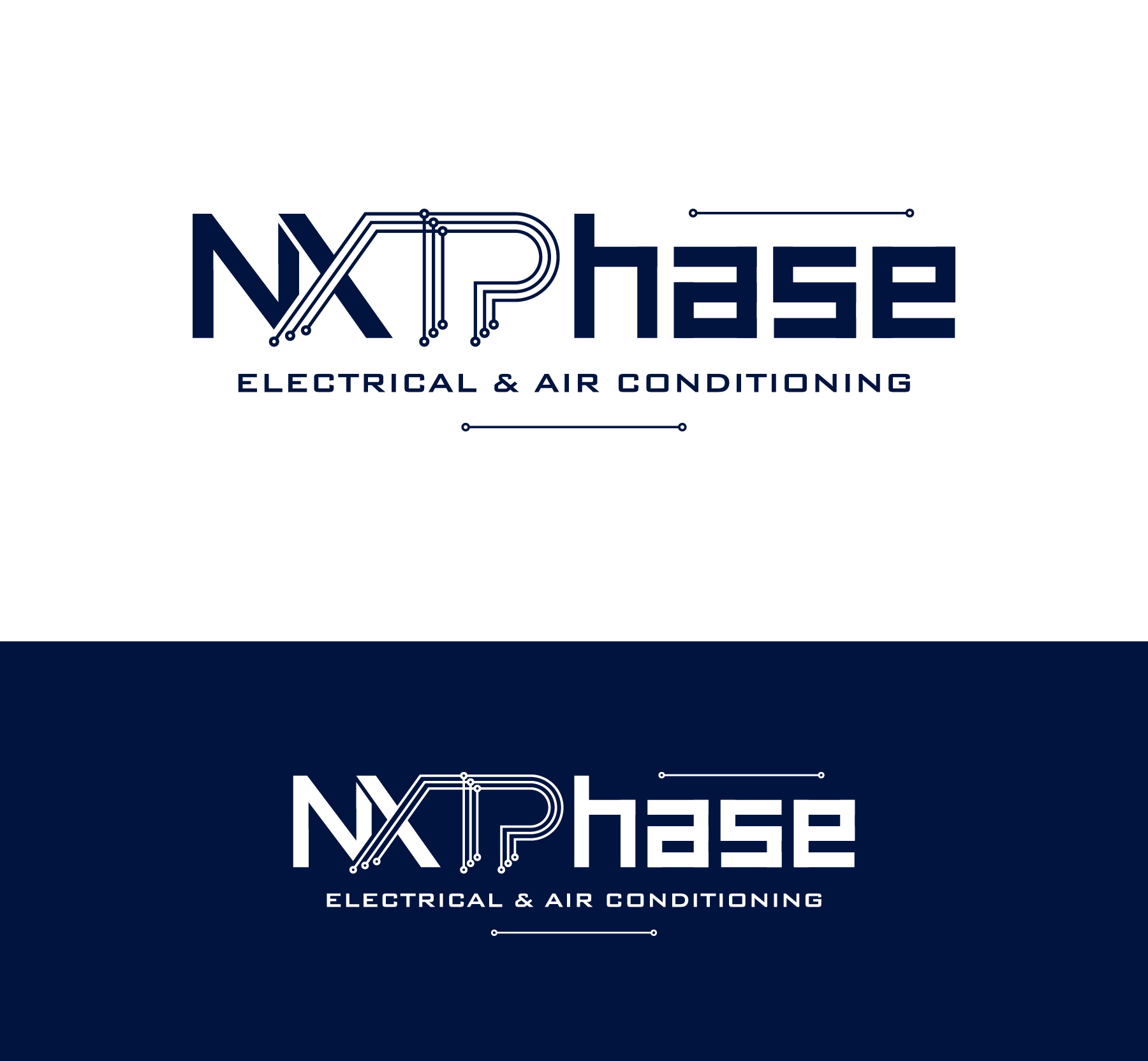 Diseño de Logo por debdesign para Nxt Phase Electrical & Air Conditioning | Diseño #36783268