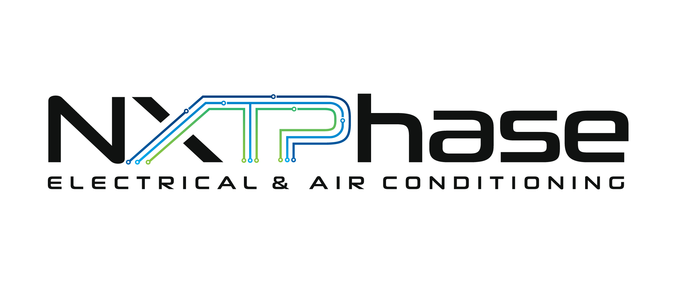 Diseño de Logo por Atec para Nxt Phase Electrical & Air Conditioning | Diseño #36781903