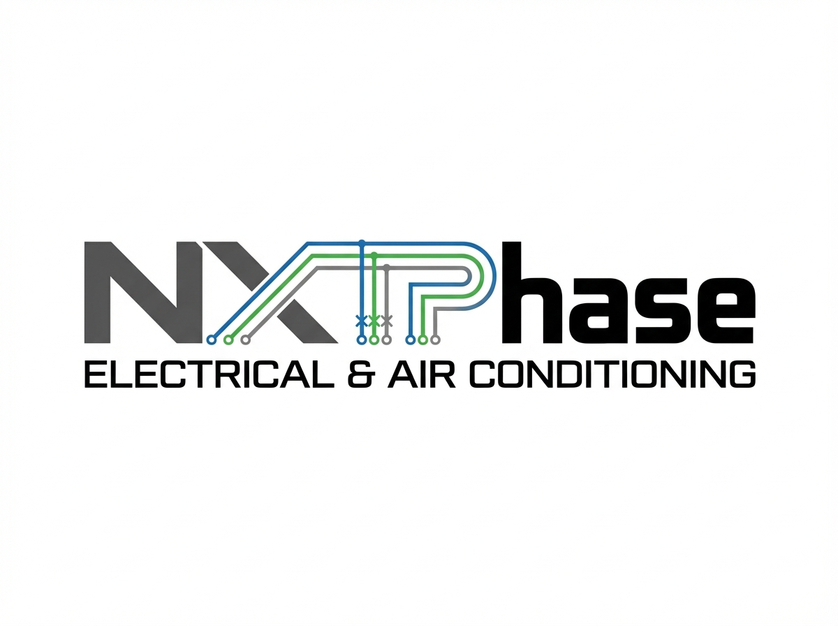 Diseño de Logo por Creative5 para Nxt Phase Electrical & Air Conditioning | Diseño #36809900