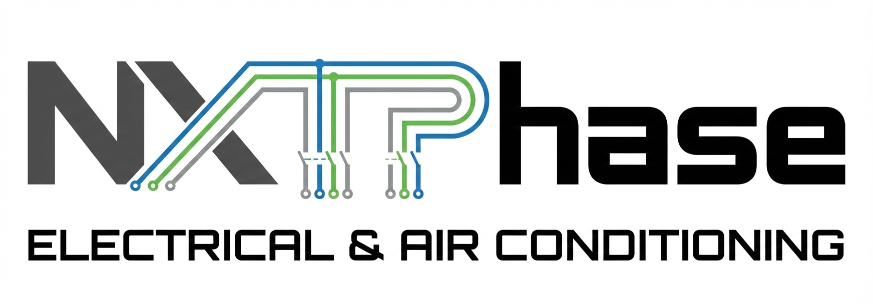 Diseño de Logo por Creative5 para Nxt Phase Electrical & Air Conditioning | Diseño #36809901