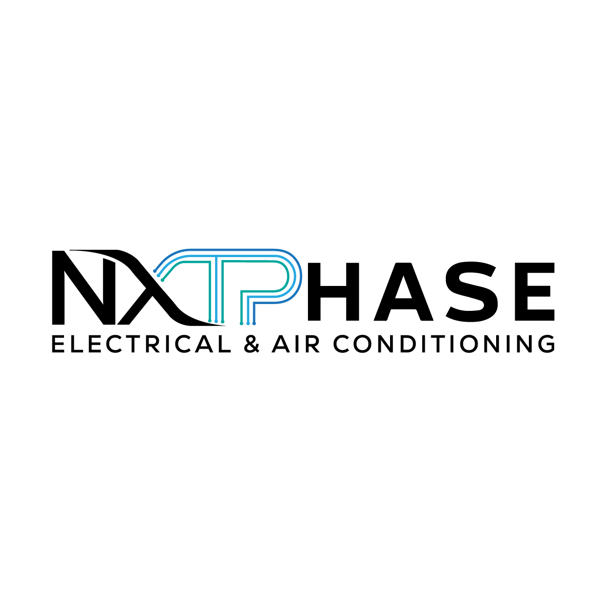 Logo Design by ahmeddesigner123 for Nxt Phase Electrical & Air Conditioning | Design #36782105