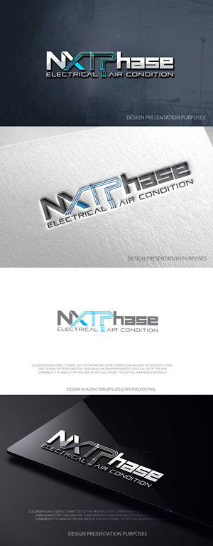 Logo Design by zebronicgraphic for Nxt Phase Electrical & Air Conditioning | Design: #36782997