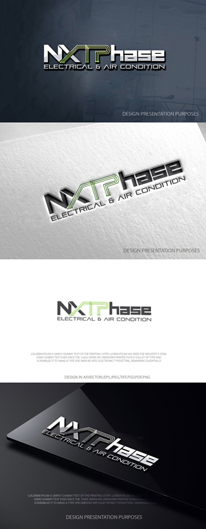 Diseño de Logo por zebronicgraphic para Nxt Phase Electrical & Air Conditioning | Diseño: #36782998