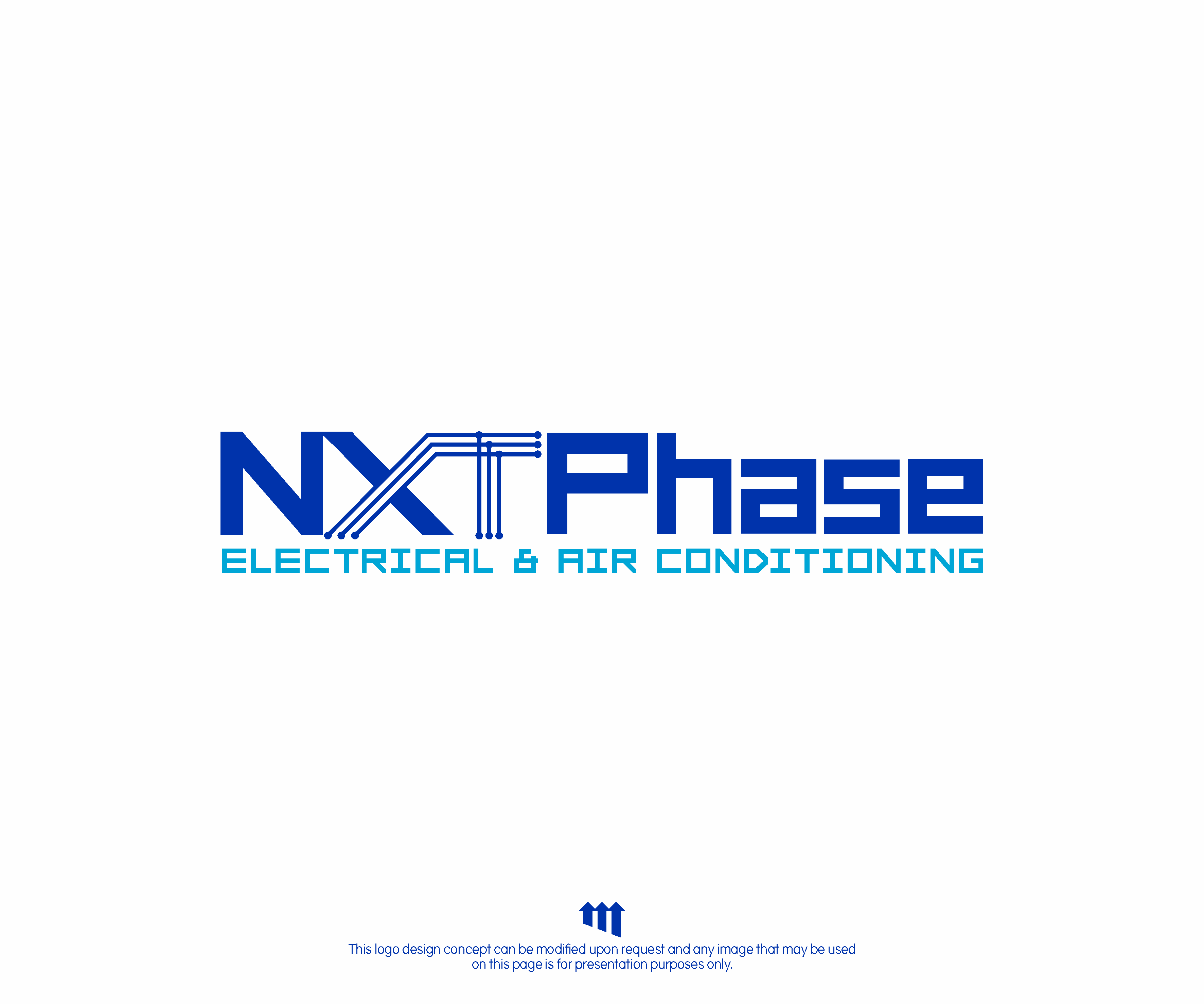 Diseño de Logo por MBARO para Nxt Phase Electrical & Air Conditioning | Diseño #36811794