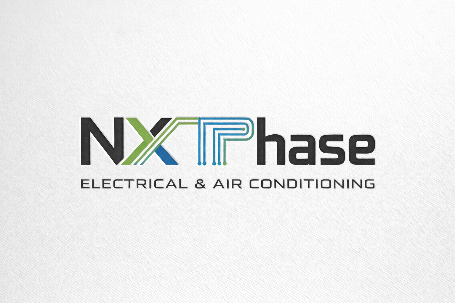 Logo Design by Luova Designs for Nxt Phase Electrical & Air Conditioning | Design #36808279