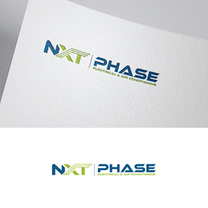 Logo Design by Maxo-Biz for Nxt Phase Electrical & Air Conditioning | Design: #36799150