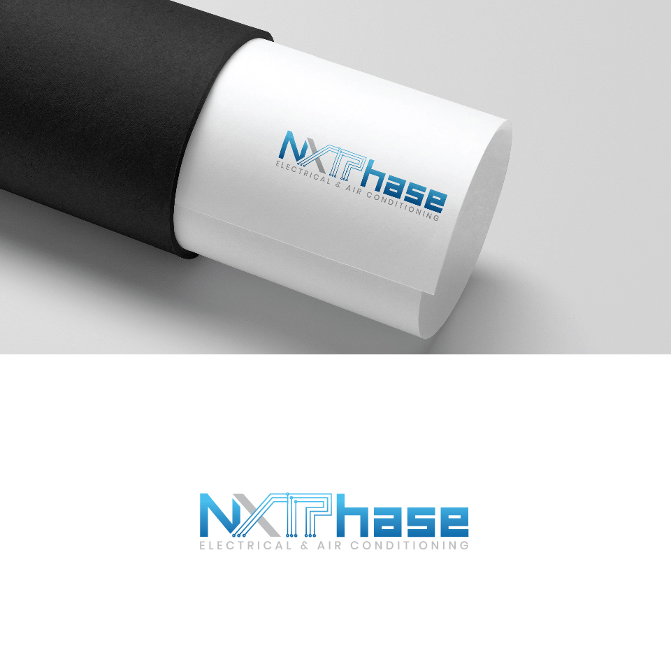 Diseño de Logo por Maxo-Biz para Nxt Phase Electrical & Air Conditioning | Diseño #36799151