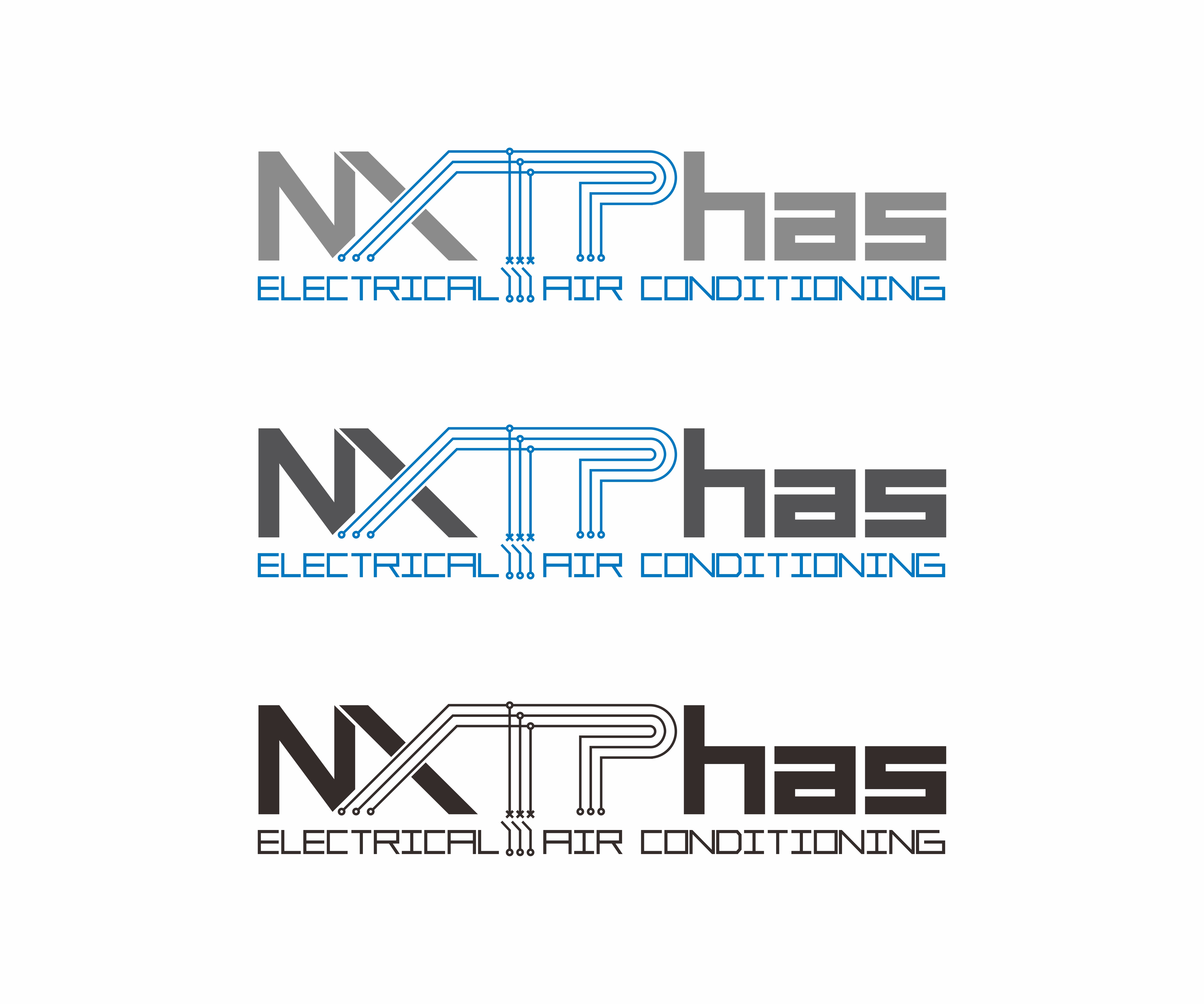 Logo Design by triadicart for Nxt Phase Electrical & Air Conditioning | Design #36797519