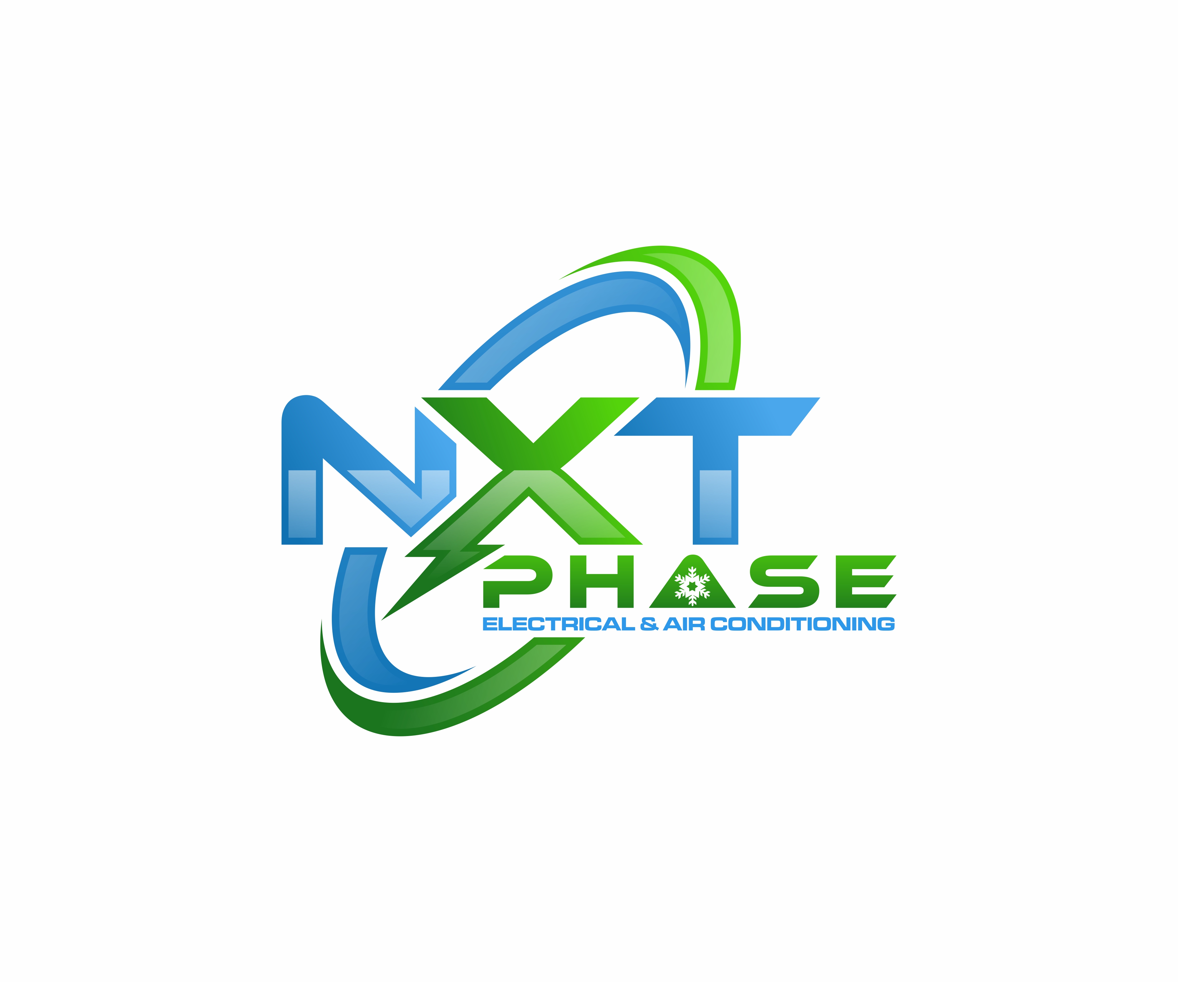 Diseño de Logo por triadicart para Nxt Phase Electrical & Air Conditioning | Diseño #36803132