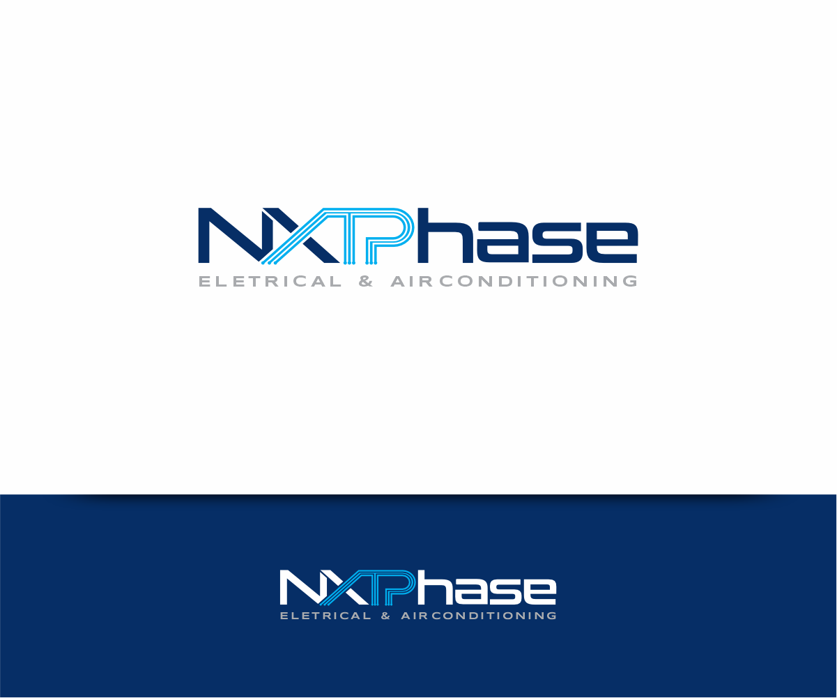Logo Design by Valmor Harpia for Nxt Phase Electrical & Air Conditioning | Design #36795396
