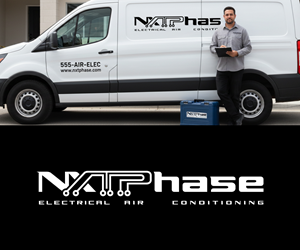 Diseño de Logo por Ansh Design para Nxt Phase Electrical & Air Conditioning | Diseño: #36783913