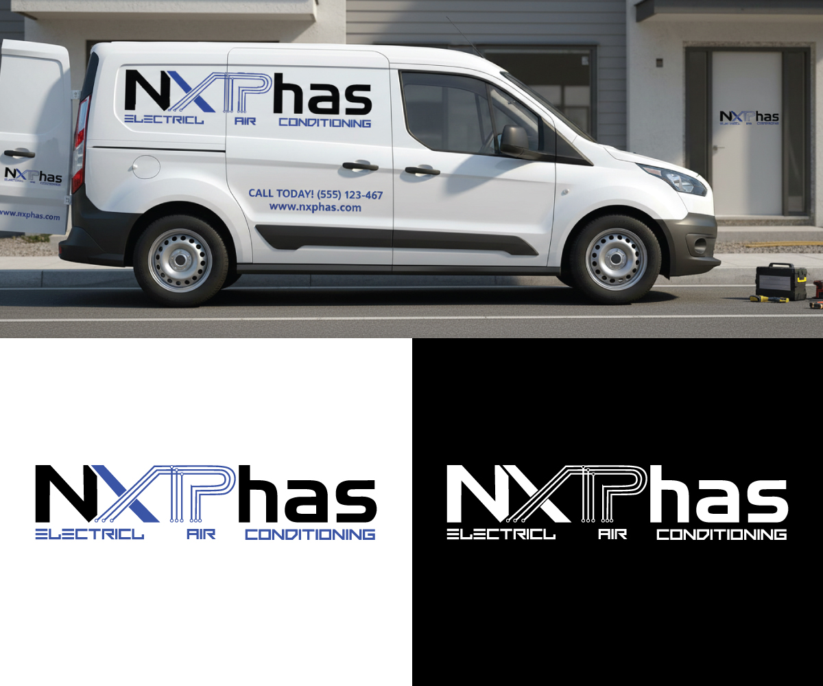 Diseño de Logo por Ansh Design para Nxt Phase Electrical & Air Conditioning | Diseño #36783914