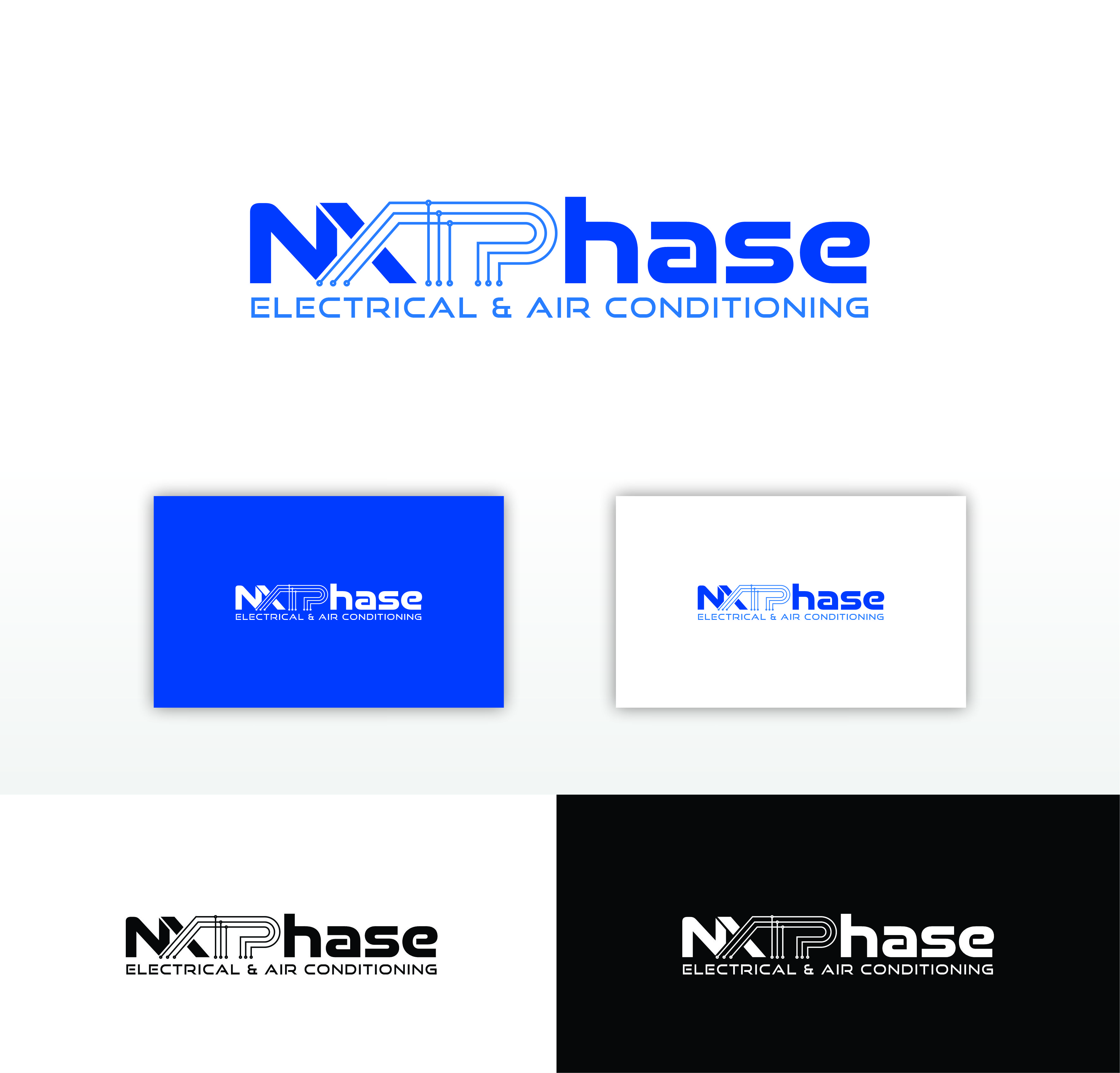 Diseño de Logo por RAN MEI JS para Nxt Phase Electrical & Air Conditioning | Diseño #36779390
