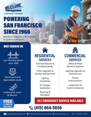 Flyer Design by Designer39 for McClure Electric  | Design: #36791579