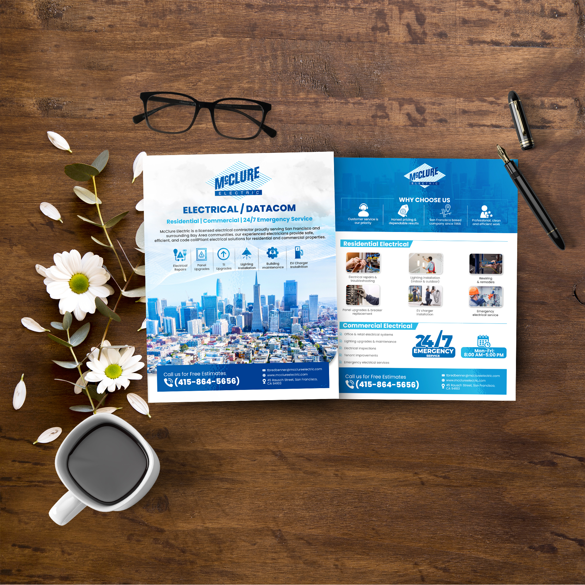 Flyer Design by Sun Creative for McClure Electric  | Design #36788611