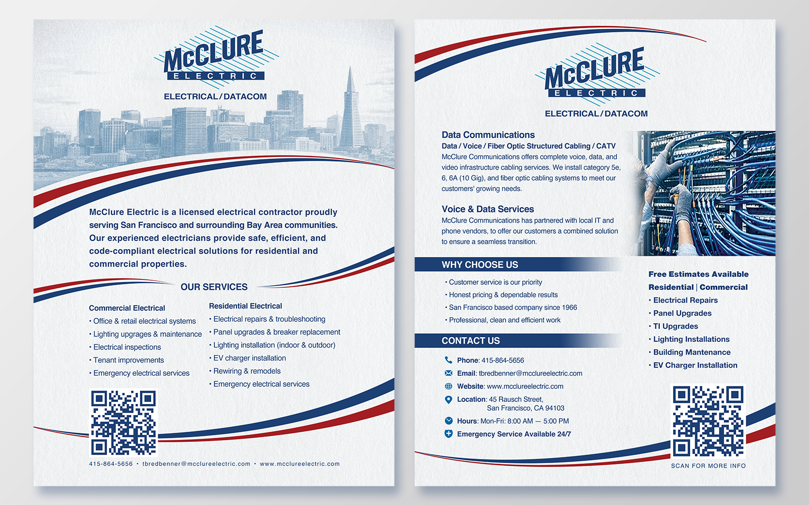 Flyer Design by NancyTan for McClure Electric  | Design #36789983