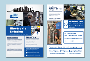 Flyer Design by VectorForge for McClure Electric  | Design: #36787040