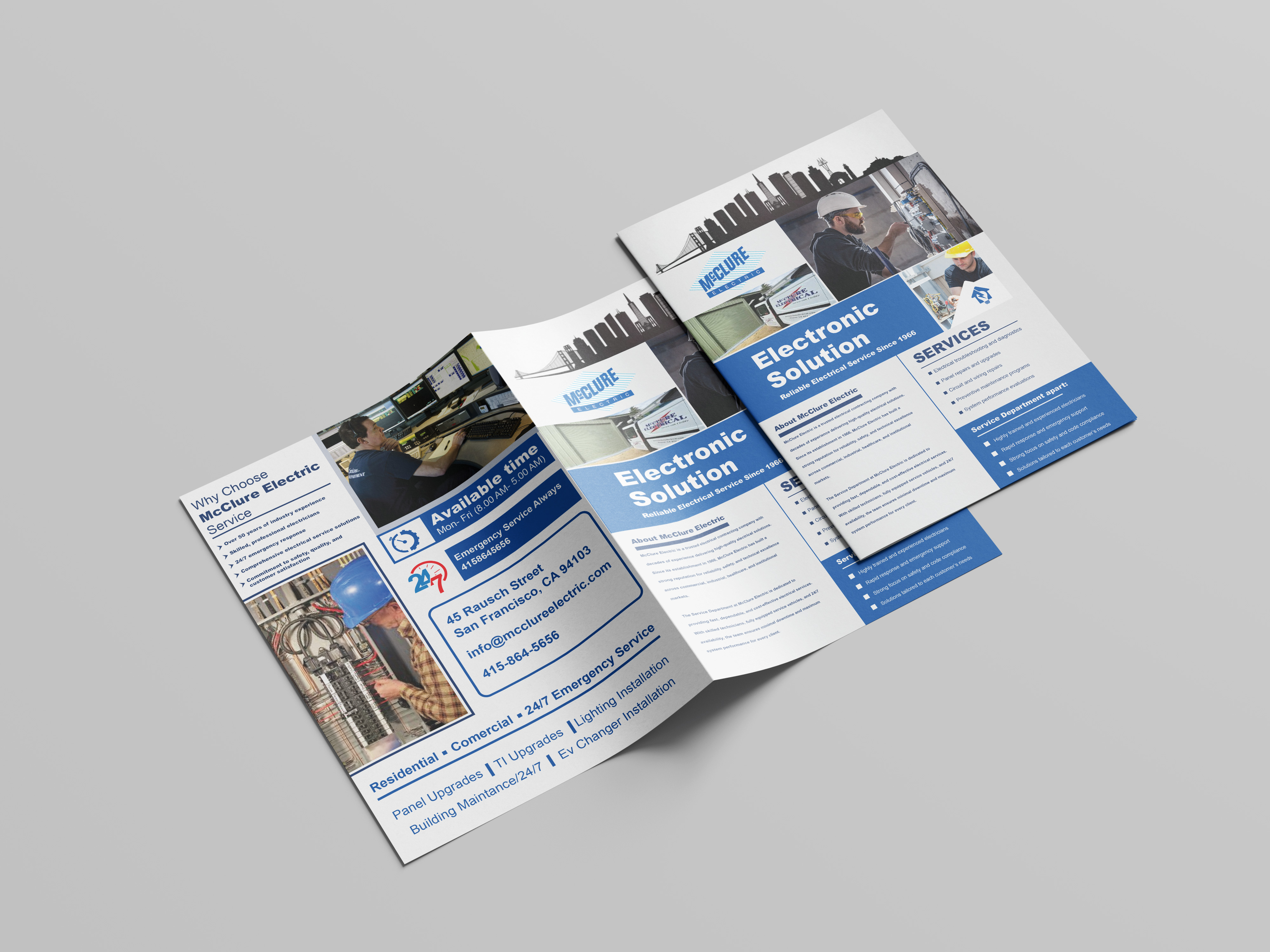 Flyer Design by VectorForge for McClure Electric  | Design #36787220