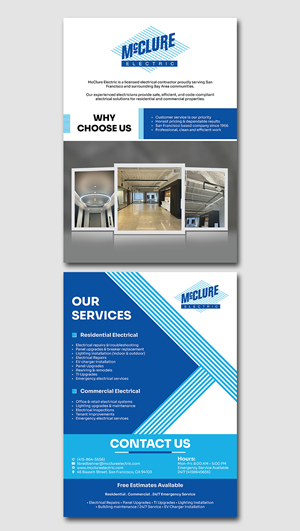 Flyer Design by YourLogoMaster for McClure Electric  | Design: #36795075