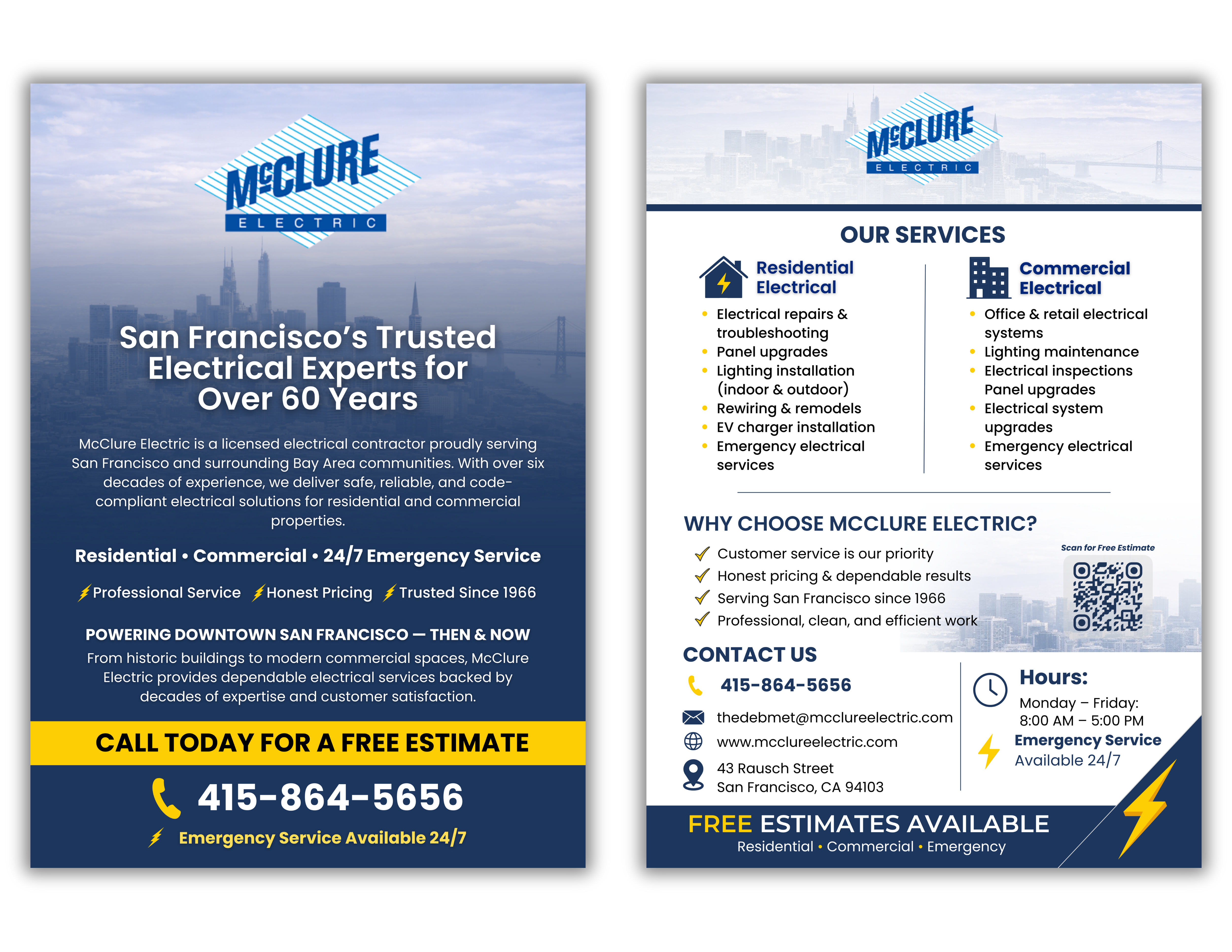 Flyer Design by Custom A for McClure Electric  | Design #36790873