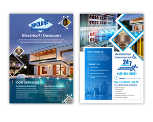Flyer Design by 123graphics for McClure Electric  | Design: #36788329
