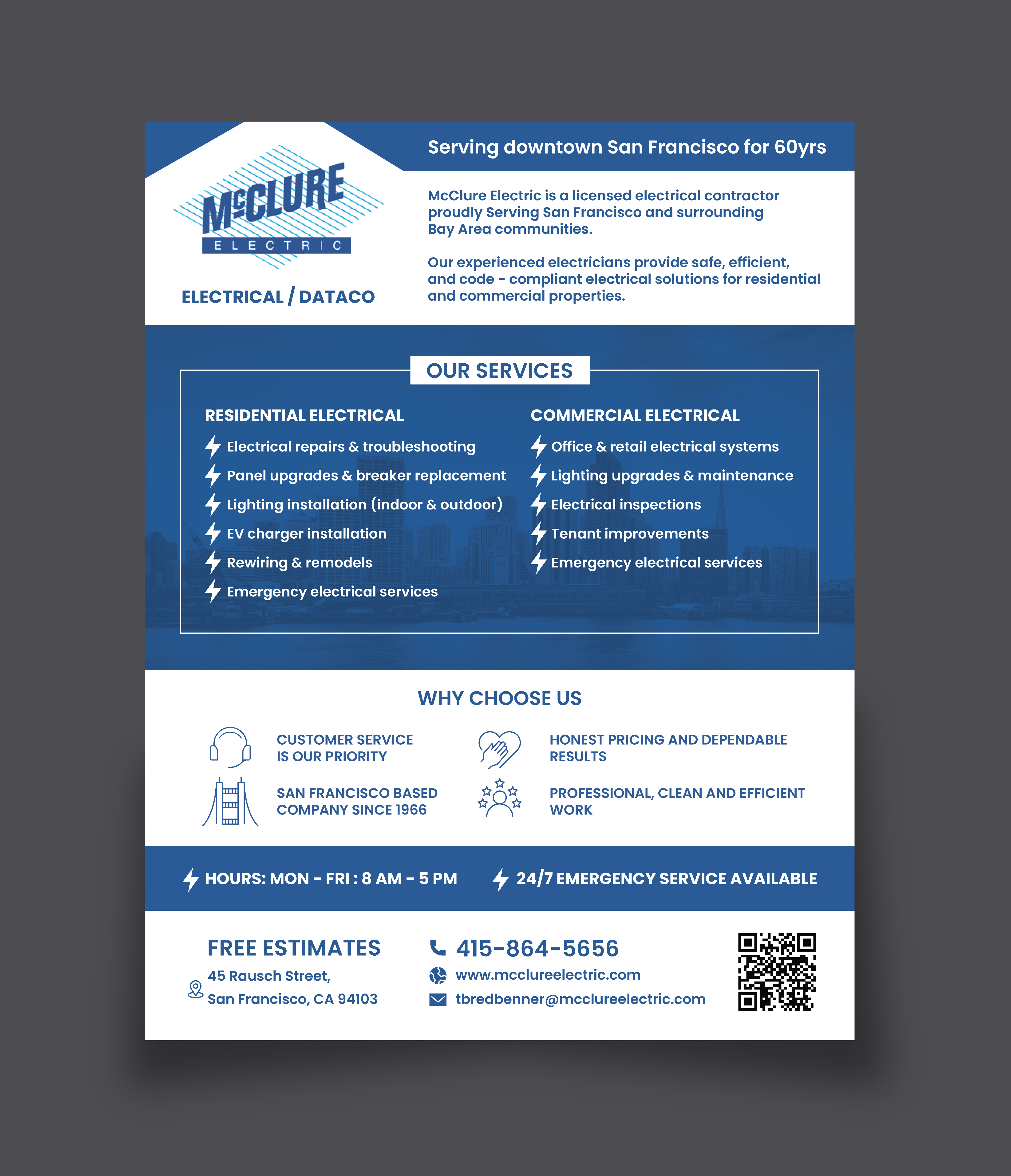 Flyer Design by saurov for McClure Electric  | Design #36786399