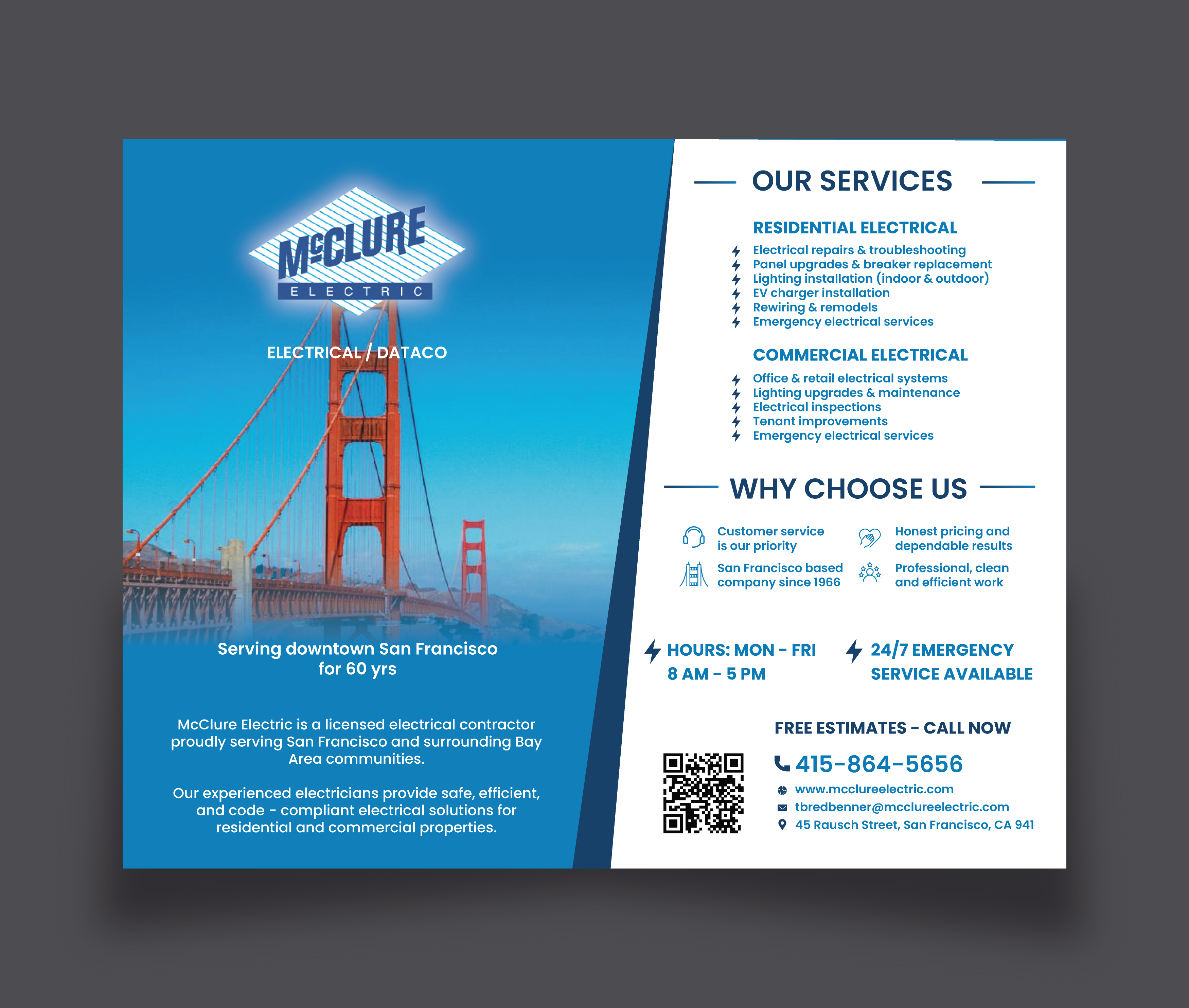 Flyer Design by saurov for McClure Electric  | Design #36791308