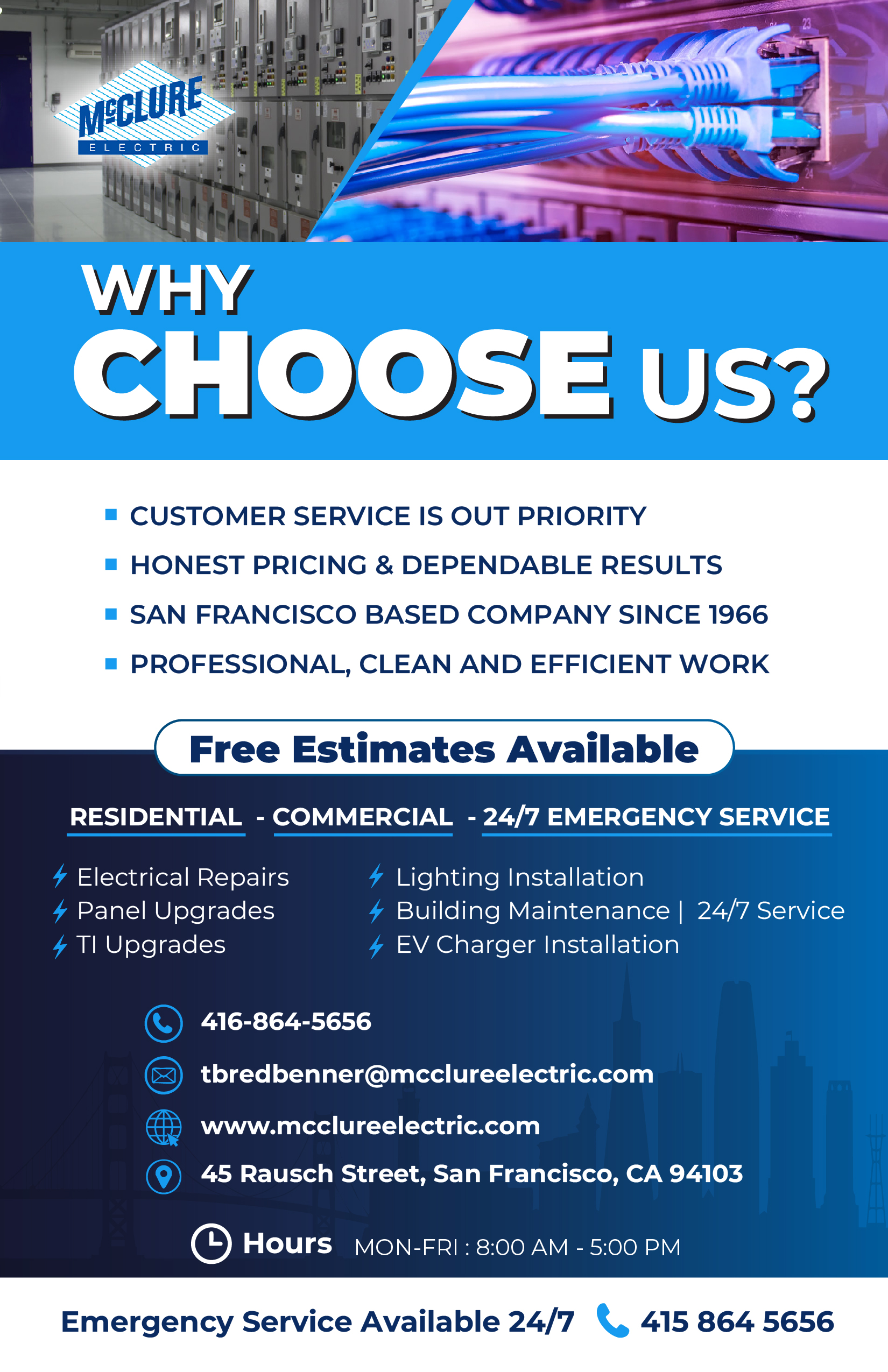 Flyer Design by ipog for McClure Electric  | Design #36785695