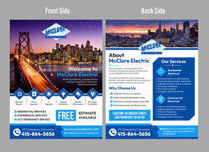 Flyer Design by SAI DESIGNS for McClure Electric  | Design: #36788439