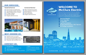 Flyer Design by Fine Graphics House for McClure Electric  | Design: #36800867