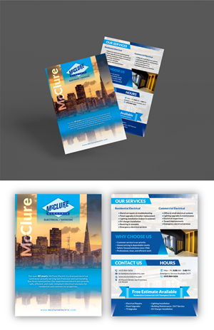 Flyer Design by Impressive Designs for McClure Electric  | Design #36786716