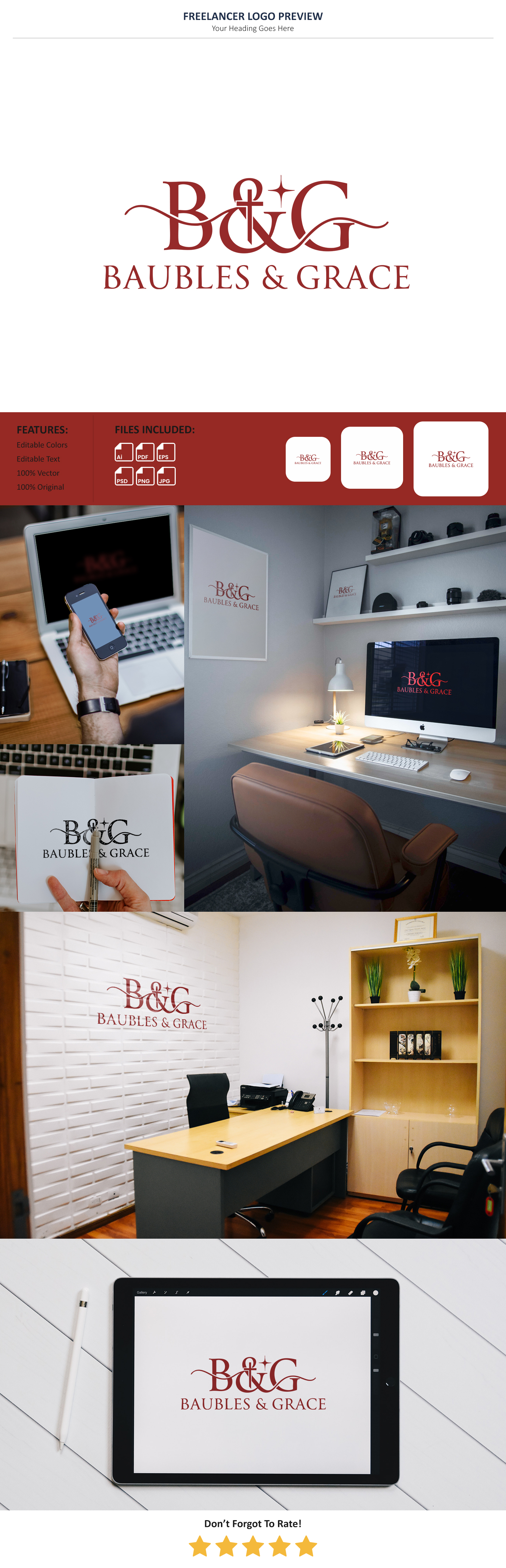 Design de Logo par VectorForge pour Baubles & Grace | Design #36787362