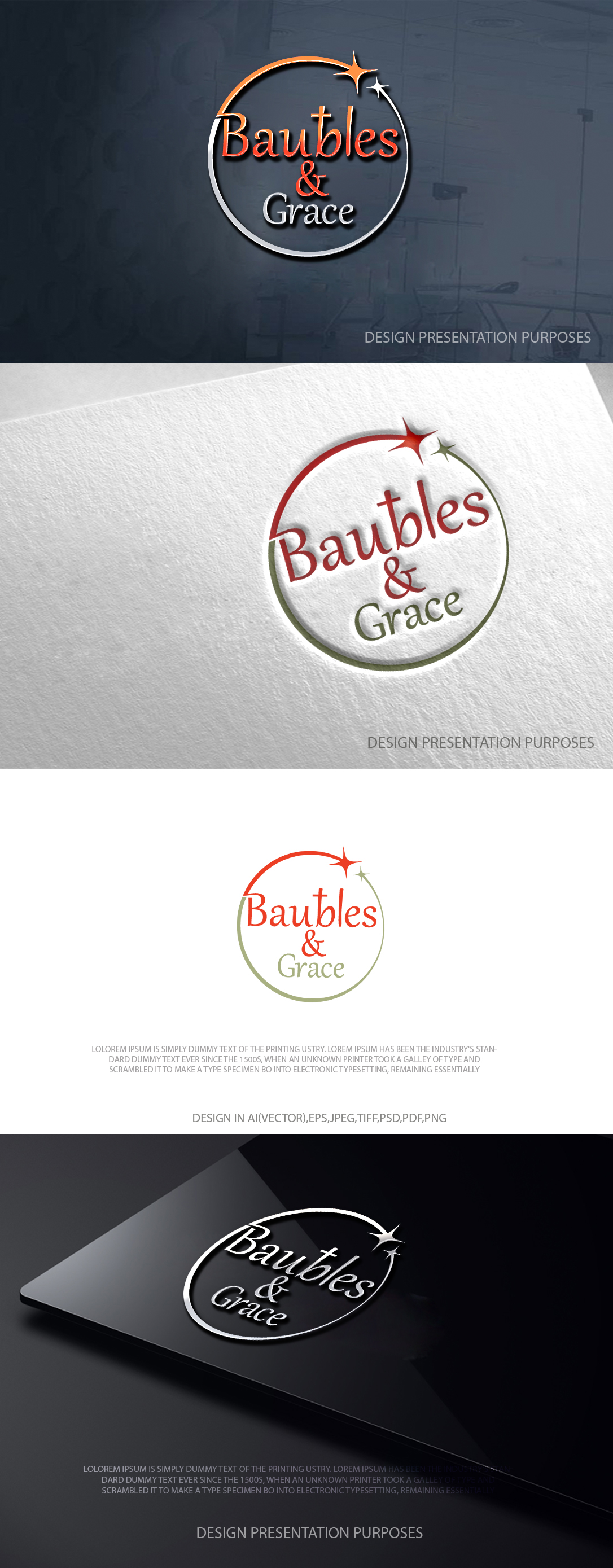 Design de Logo par zebronicgraphic pour Baubles & Grace | Design #36788107