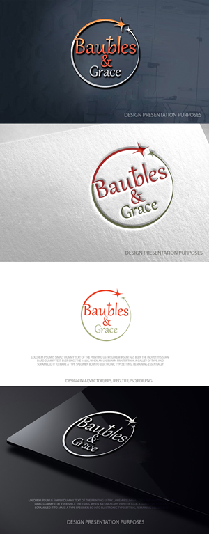 Design de Logo par zebronicgraphic pour Baubles & Grace | Design : #36788107